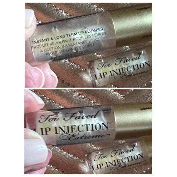 TOO FACED - NEW Set of 2 Travel Size Lip Injection Extreme Lip Plumpers/Original - Picture 8 of 15